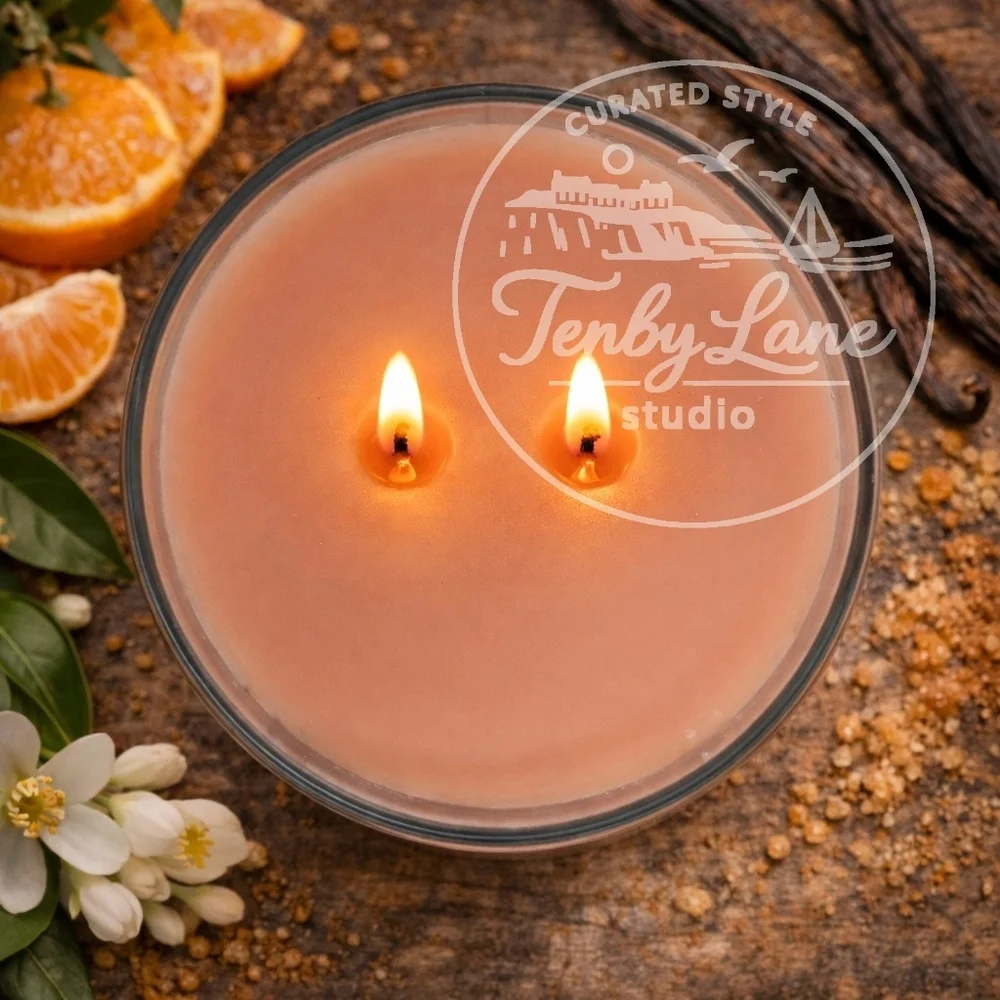 Yankee Candle Tangerine & Vanilla 22oz‎ Large Tumbler Dual Wick Citrus Cream